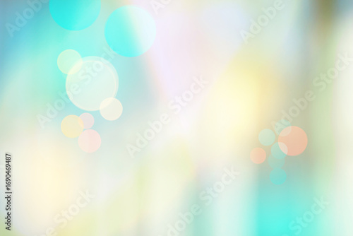 Fotografie soft focus light orbs in pink hues with gentle bokeh effect, ideal for  abstract