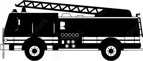 Fire engine vector icon.