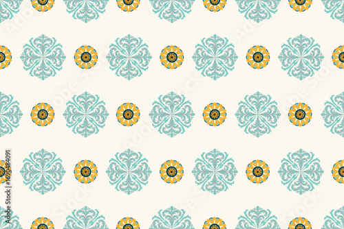 easter eggs seamless pattern