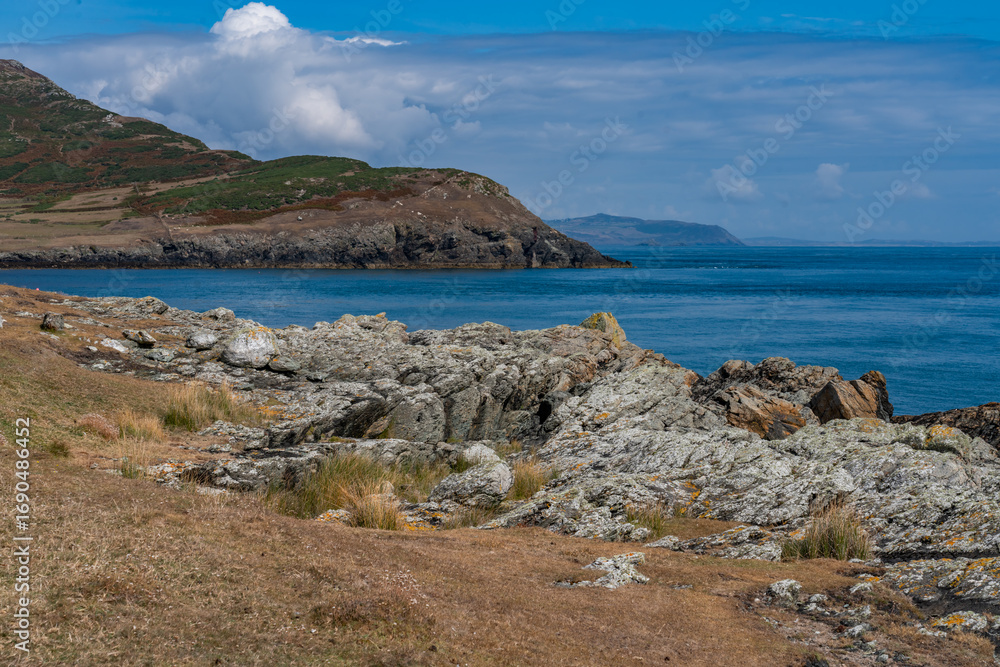 Obraz premium Views around bardsey Island off the Llyn Peninsula North Wales 