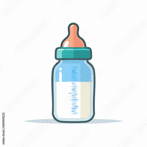 Baby Bottle Filled With Milk