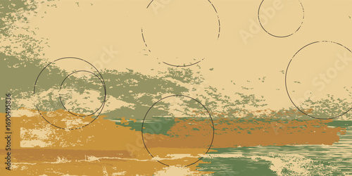 Light yellow, Green vector blurred background