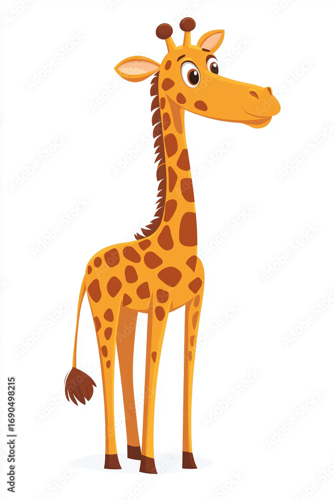 Fototapeta premium giraffe cartoon illustration