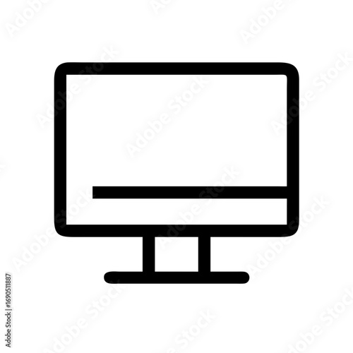 computer monitor icon vector