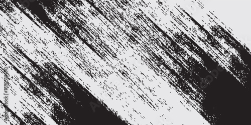 This dramatic image features bold, diagonal black brushstrokes creating a dynamic grunge texture against a light gray backdrop, perfect for artistic design projects