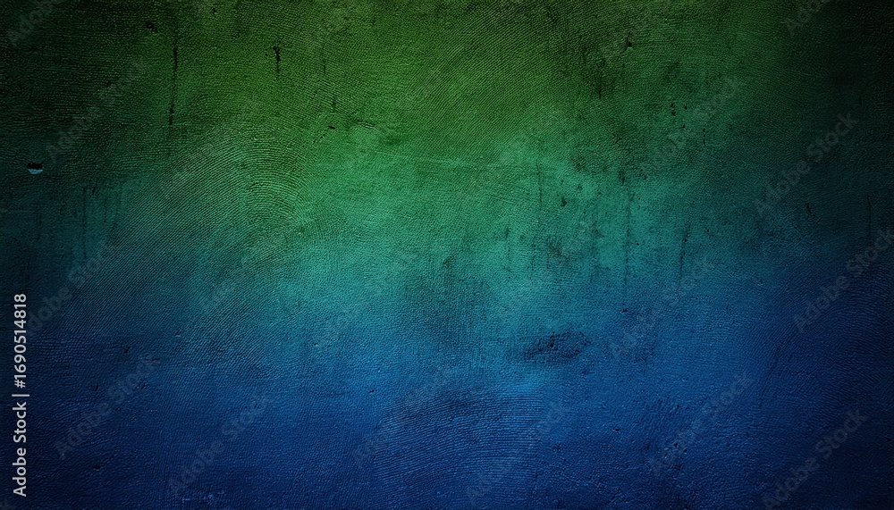 Obraz premium abstract textured gradient background with vivid blue and green tones blending in rough plaster surface for modern wallpaper or banner design