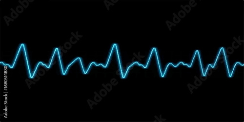 A vibrant green EKG wave on a digital monitor charts the rhythmic pulse of a healthy heart