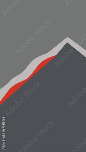 Stylized mountain landscape vector illustration nature design scalable graphic