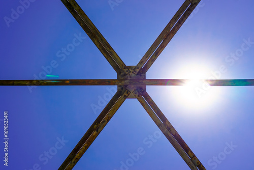 Genc bridge on Bingol road built on Murat river in Turkey