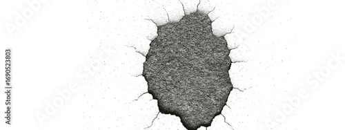 Abstract blot art with ink stains and cracked grunge details