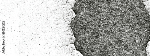 Dirty grunge black ink splatter effect with rough surface