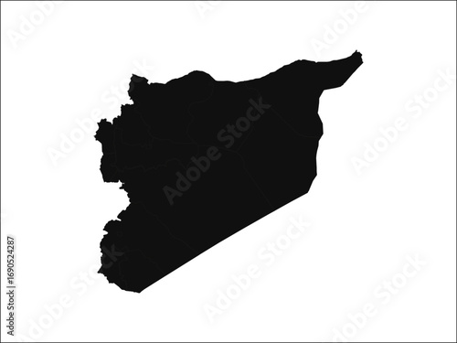 Syria map on white background vector 10 Eps