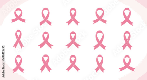 Show your support with this pink ribbon pattern for breast cancer awareness campaigns and fundraising projects