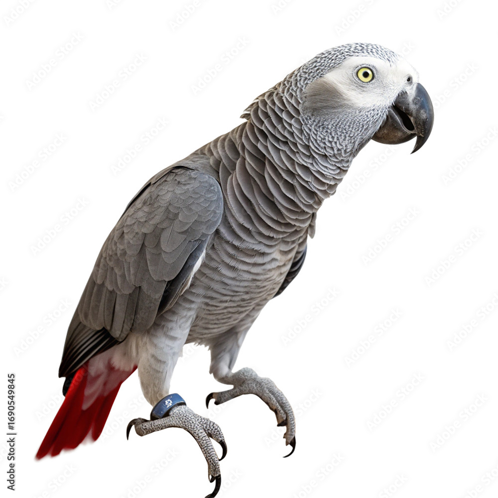 Fototapeta premium Vibrant macaw parrot with spread wings showcasing stunning blue and gold plumage in dynamic motion