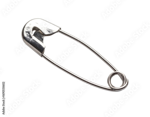 Close-up of a metal safety pin (1)