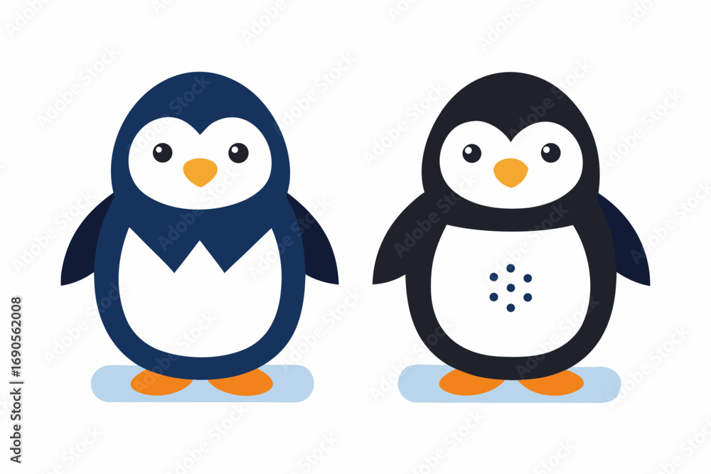 Fototapeta premium Cute Winter Penguin Vector illustration design