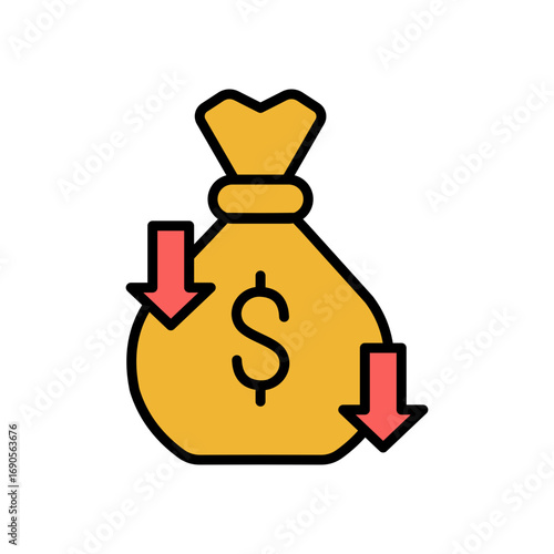 Saving Icon Vector Illustration Color Version