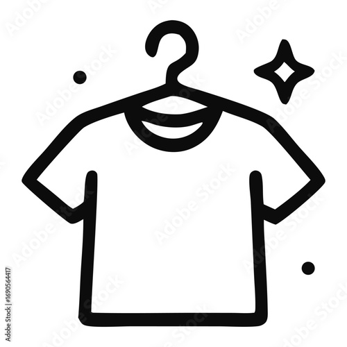 Clothing hanger with sparkle effect