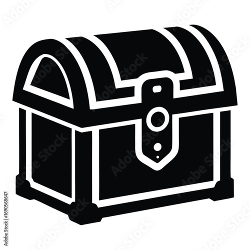 treasure chest isolated