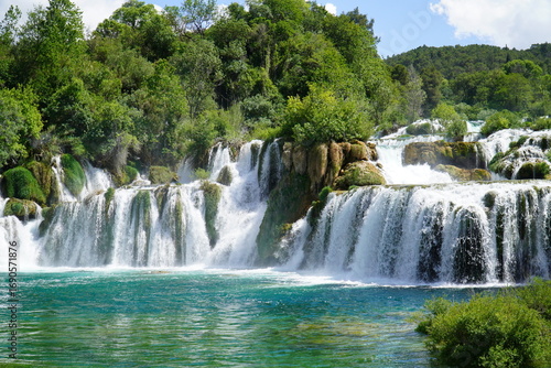 Waterfalls in the Plitvice Nationalpark, Croatia