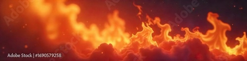 Intense, out-of-focus flames dance and swirl, creating an ethereal and abstract image perfect for design projects needing a fiery yet soft feel ,  out of focus,  magical,  dramatic