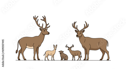 deer silhouette vector
