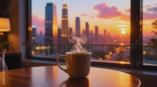 cup of coffee on the table