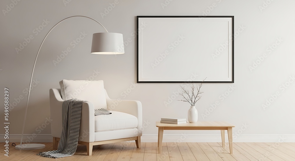 Fototapeta premium Cozy Living Room Interior Design.