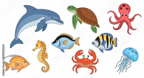 Ocean Life - Colorful Sea Creatures.