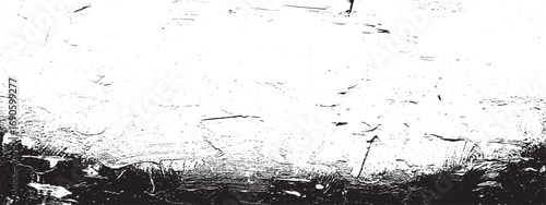 Grungy black and white textured wall with cracks and imperfections forming distressed artistic surface