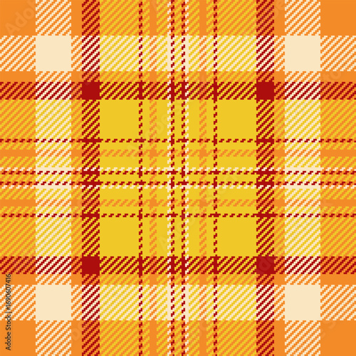 Warm and inviting plaid pattern. Perfect for cozy designs, autumnal themes, or rustic backgrounds. Evokes comfort, tradition, and tailored style.