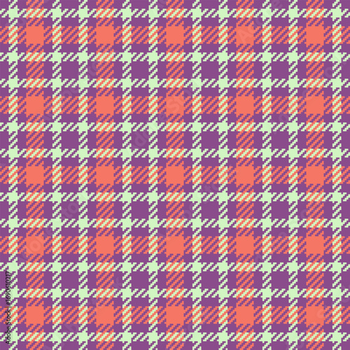 Detailed plaid pattern. Decorative repeat textile design, ideal for backgrounds, fashion, or paper goods. A retroinspired and cozy texture.