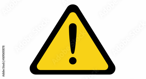 Important Warning Sign, Caution, Safety Alert.