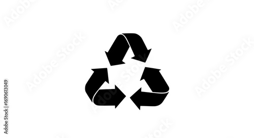 Recycling of all waste materials icon