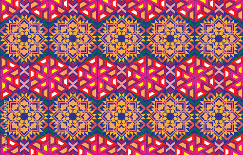 tribal pastel multicolor pastel Navajo seamless vector pattern. aztec abstract geometric art print in a sophisticated aztec style. Vector background with ethnic elements. Wallpaper, fabric, paper