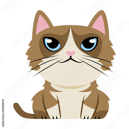 This Snowshoe icon is suitable for Cat Breeds, Pets, etc.