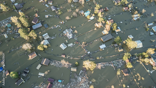 Global warming,climate change.Tsunami.Storms and destruction.Floods on the planet.The apocalypse, catastrophes.Natural disasters the riot.The remnants of human life are floating in dirty water.The end