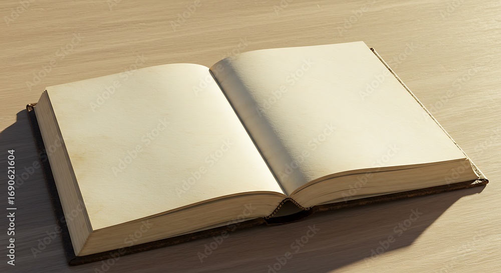 Fototapeta premium Open Pages, Sunlit Tales