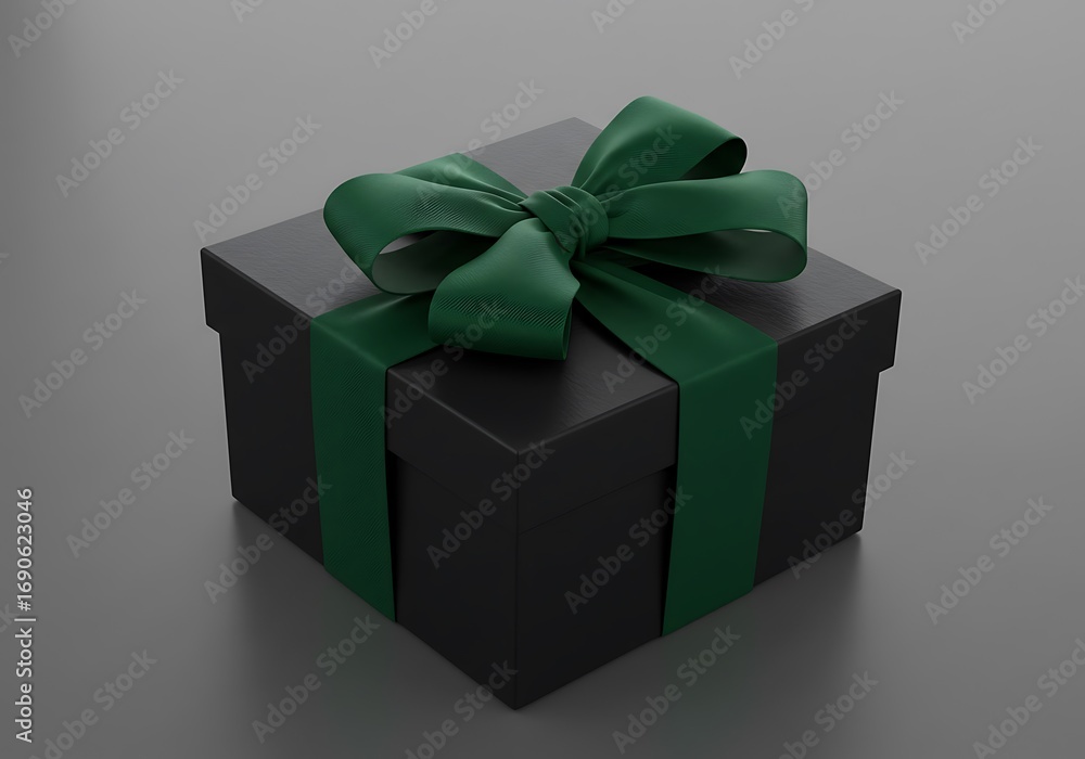 Obraz premium Emerald Enigma: A 3D Gift