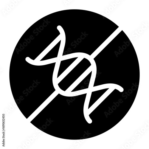 GMO fee icon glyph style vector illustration