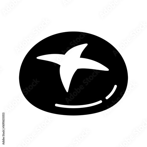 Freshly Baked Artisan Bread Loaf Glyph Icon