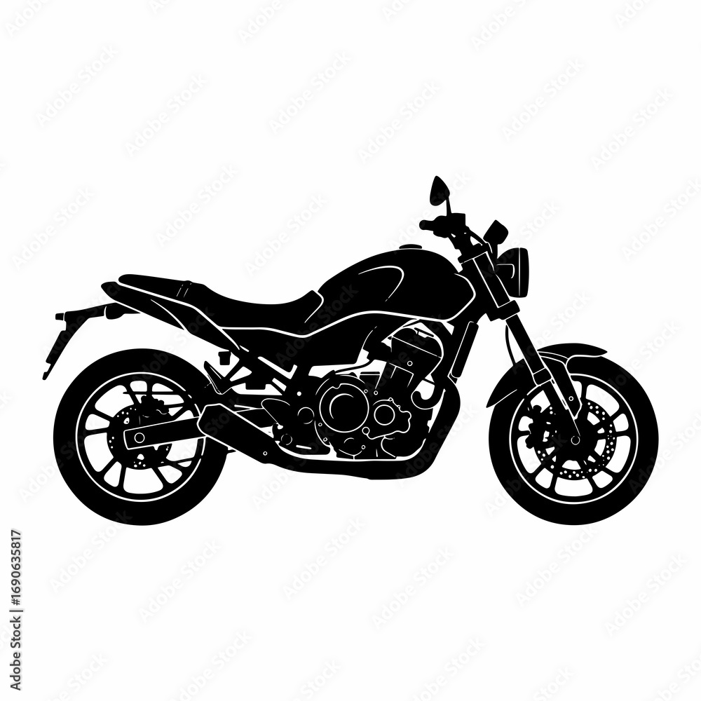 Fototapeta premium Black and White Motorcycle