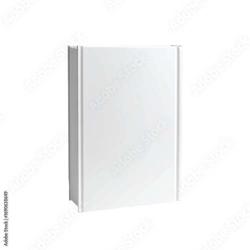 Blank white rectangular box, possibly a book or device