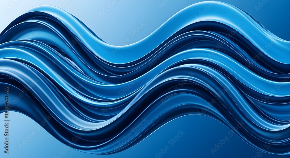 Fototapeta premium abstract blue wave background