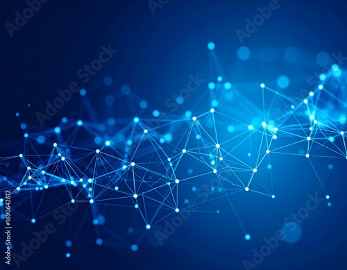 Futuristic Digital Education Background - abstract blue background