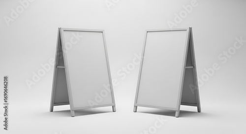 Blank Advertising Boards for Business Promotion.