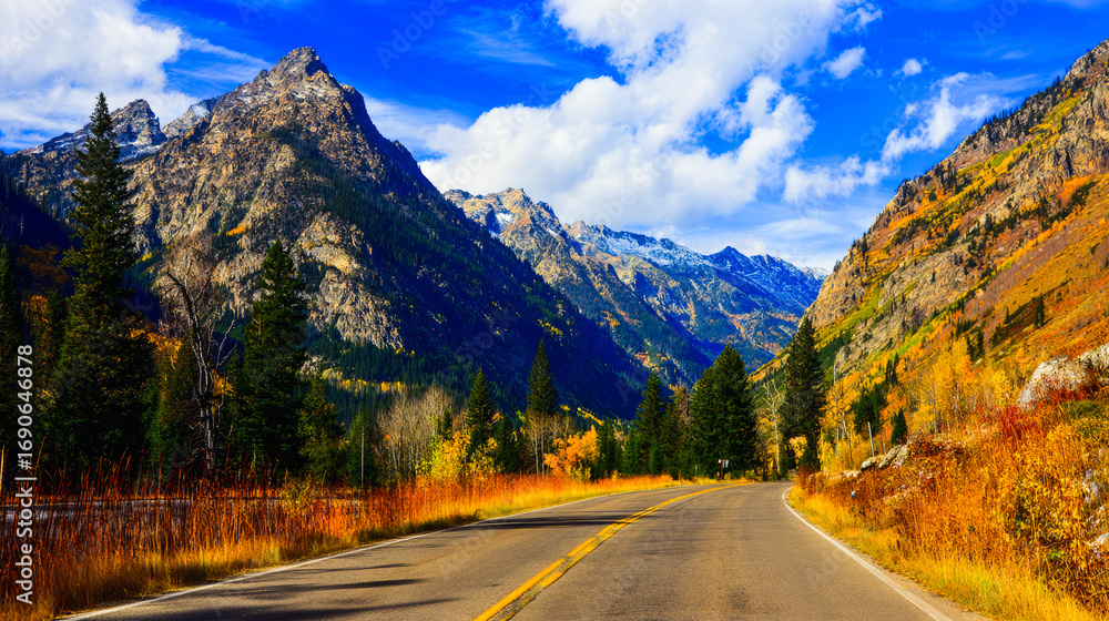 Fototapeta premium road to the mountains