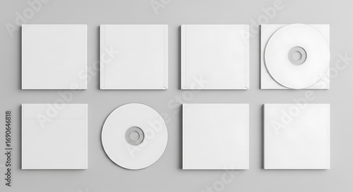 Blank CD Jewel Cases Mockup.
