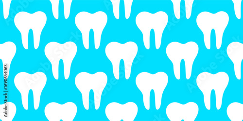 doodle Teeth Pattern background. doodle tooth pattern background. dental seamless pattern background. tooth seamless pattern.