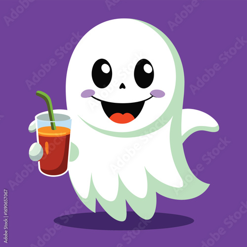 Halloween pun just here for the boos graphic design with playful typography